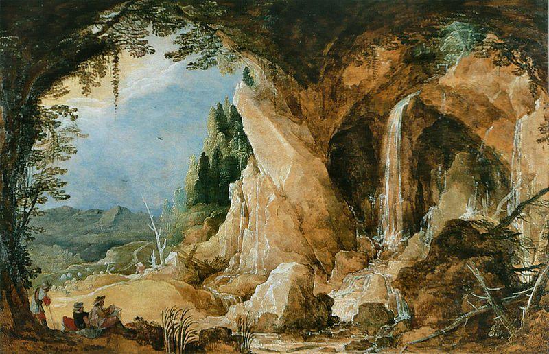 Joos de Momper Landschaft mit Grotte Spain oil painting art